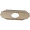 Ekena Millwork Chrysler Wood Fretwork Pierced Ceiling Medallion, Hickory, 20"W x 10"H x 5 1/4"ID x 3/8"T CMWP20X10X0375CSHI - alternate 3